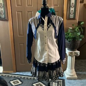 Roper western shirt and skirt